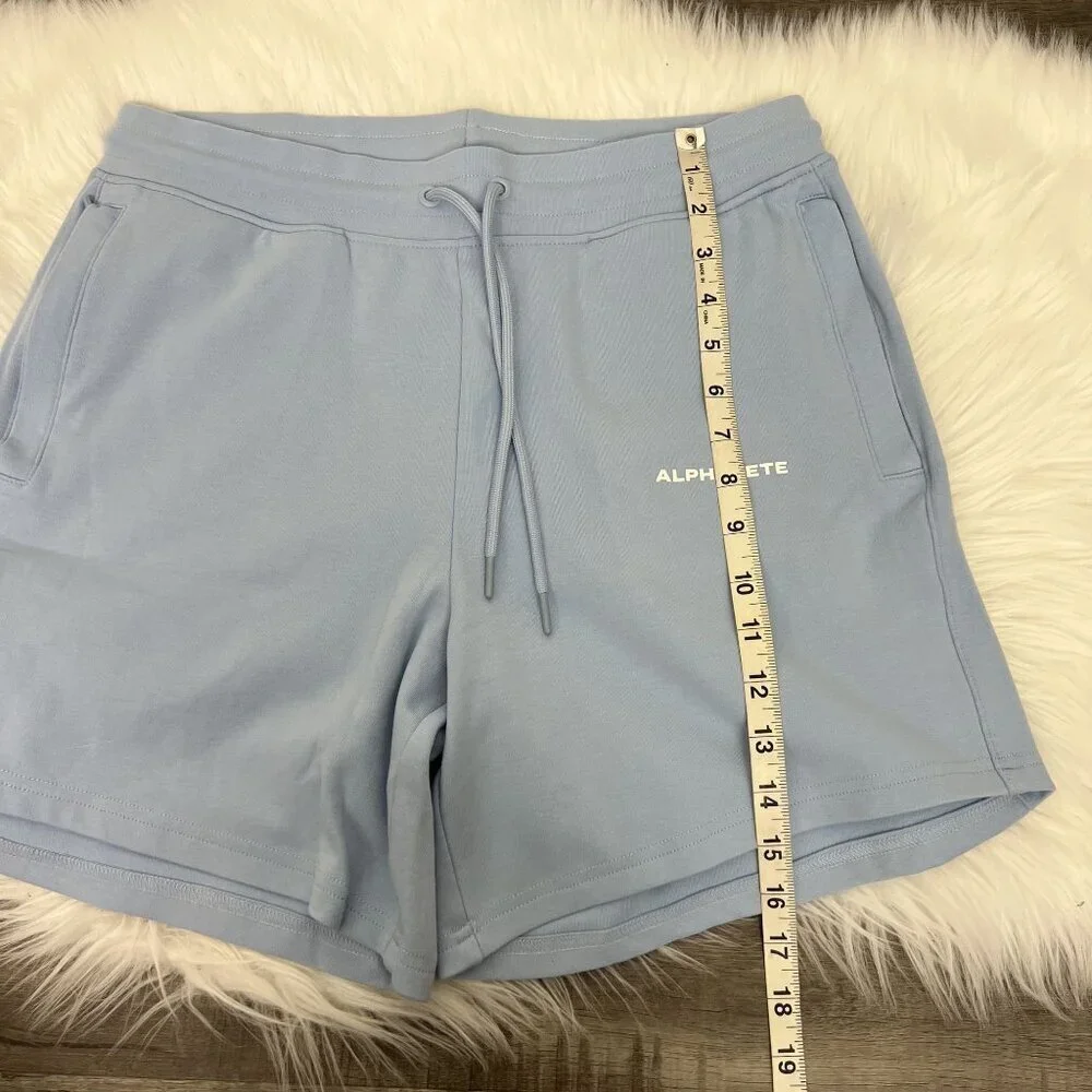 Alphalete Womens XL Light Blue Soft Pull On Shorts Sporty Lounge - Picture 6 of 7